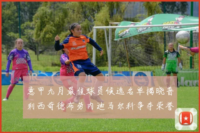 意甲九月最佳球员候选名单揭晓普利西奇德布劳内迪马尔科争夺荣誉